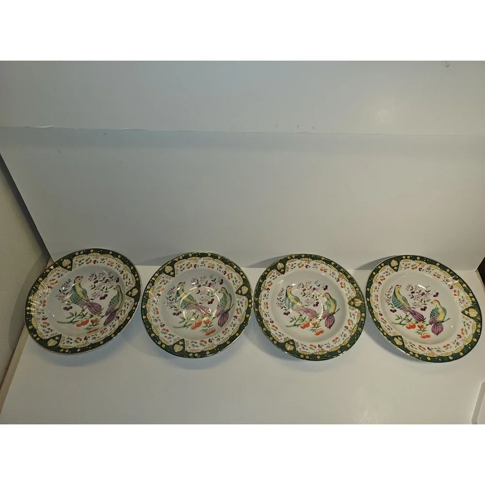 4 American Atelier Paradise Two Birds 5816 Porcelain 8 1/2